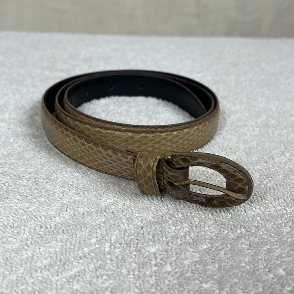 Genuine Snake Skin Thin Belt Women’s Large